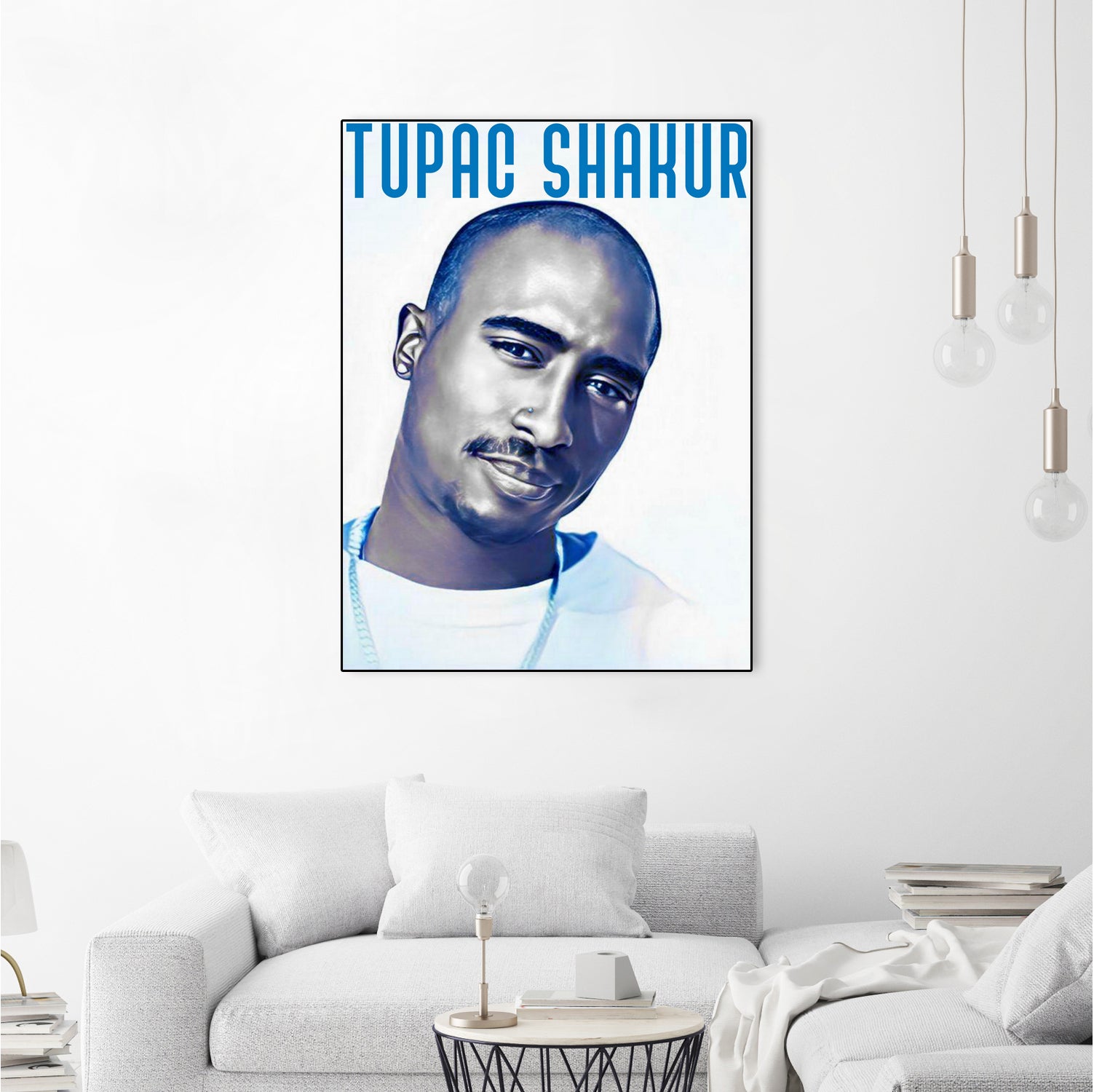 Tupac Shakur by Sergej Midas on GIANT ART - white digital drawing