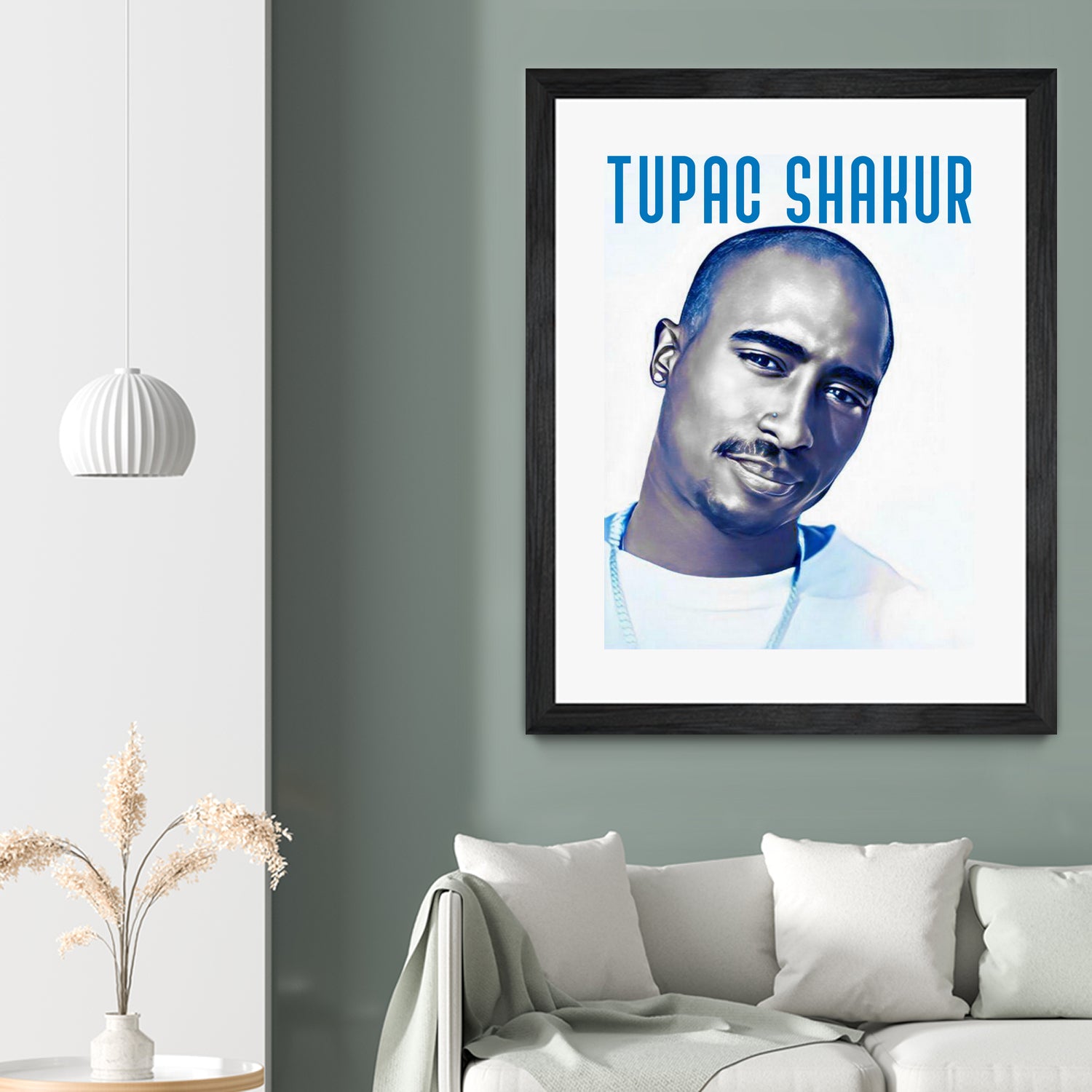 Tupac Shakur by Sergej Midas on GIANT ART - white digital drawing