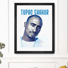 Tupac Shakur by Sergej Midas on GIANT ART - white digital drawing