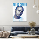 Tupac Shakur by Sergej Midas on GIANT ART - white digital drawing