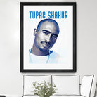 Tupac Shakur by Sergej Midas on GIANT ART - white digital drawing