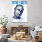 Tupac Shakur by Sergej Midas on GIANT ART - white digital drawing