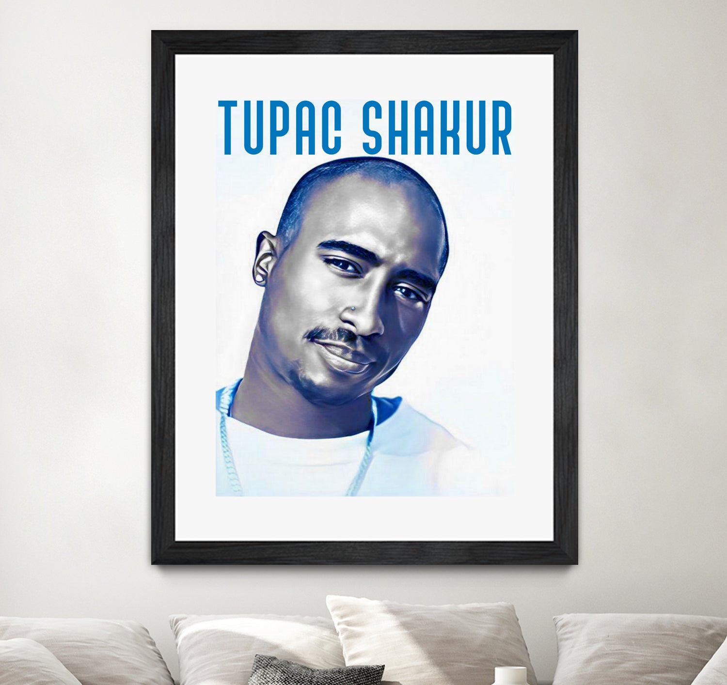 Tupac Shakur by Sergej Midas on GIANT ART - white digital drawing