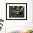 Lamborghini v2 in watercolor-sports car by miguel angel romero franco on GIANT ART - white digital drawing