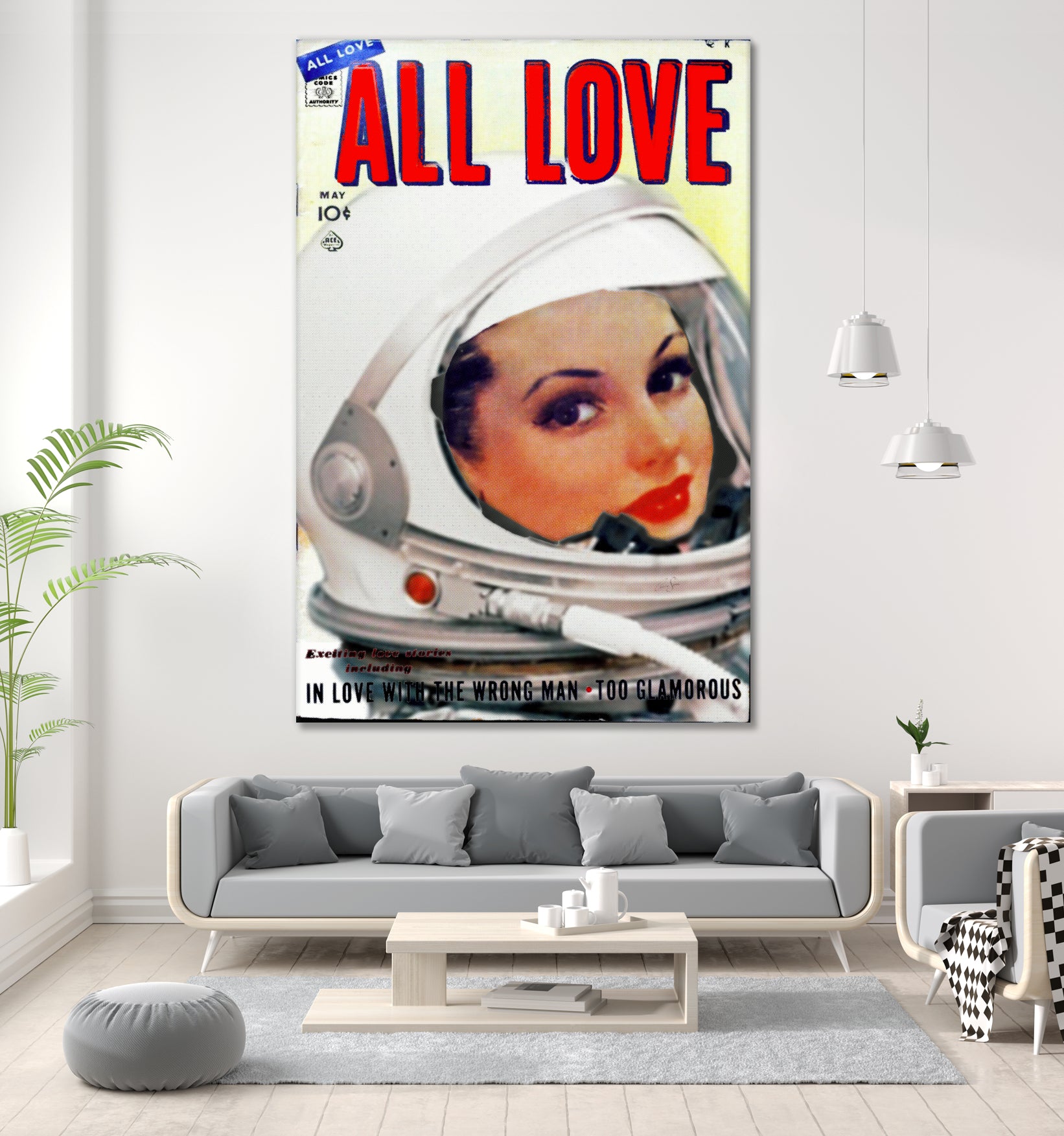 All Love comic book cover | Astronaut Girl by TULIO ALMEIDA on GIANT ART - white digital painting