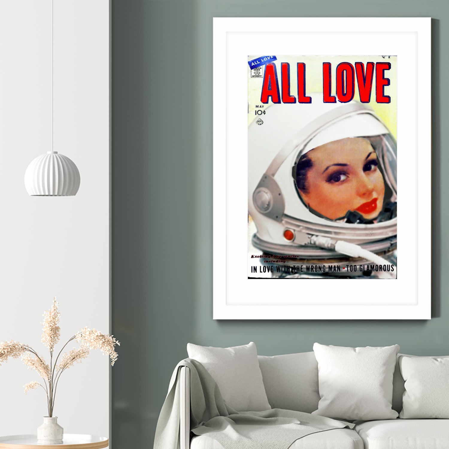 All Love comic book cover | Astronaut Girl by TULIO ALMEIDA on GIANT ART - white digital painting