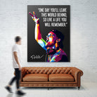 Avicii Quotes by Muamar Kadhafi on GIANT ART - black digital drawing