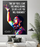 Avicii Quotes by Muamar Kadhafi on GIANT ART - black digital drawing