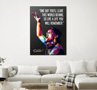 Avicii Quotes by Muamar Kadhafi on GIANT ART - black digital drawing