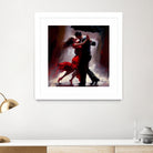 Tango in the rain. by Ievgeniia Bidiuk on GIANT ART - red digital painting