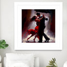 Tango in the rain. by Ievgeniia Bidiuk on GIANT ART - red digital painting