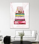 stack of fashion books and a gucci bag by miguel angel romero franco on GIANT ART - pink digital drawing