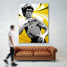 Bruce Lee by Nikita Abakumov on GIANT ART - yellow vector illustration