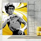 Bruce Lee by Nikita Abakumov on GIANT ART - yellow vector illustration