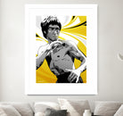 Bruce Lee by Nikita Abakumov on GIANT ART - yellow vector illustration