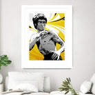 Bruce Lee by Nikita Abakumov on GIANT ART - yellow vector illustration