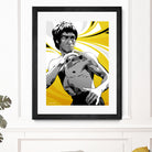 Bruce Lee by Nikita Abakumov on GIANT ART - yellow vector illustration