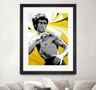 Bruce Lee by Nikita Abakumov on GIANT ART - yellow vector illustration