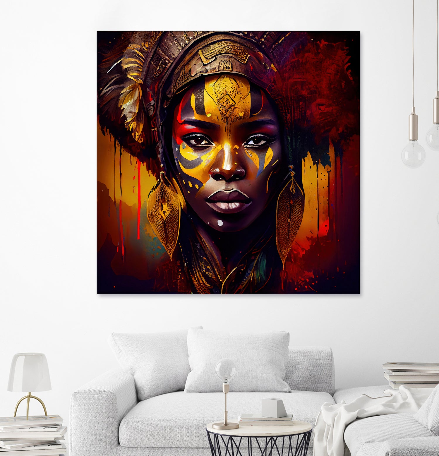 Powerful African Warrior Woman #1 by Isabel Cerdá Muñoz on GIANT ART - brown digital painting