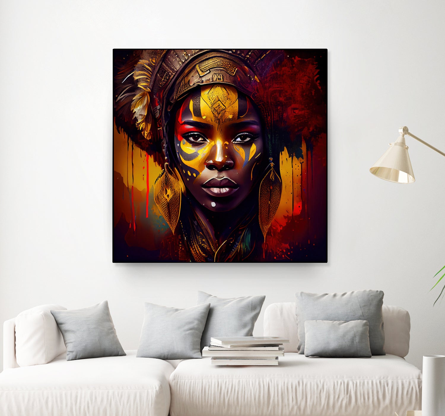 Powerful African Warrior Woman #1 by Isabel Cerdá Muñoz on GIANT ART - brown digital painting