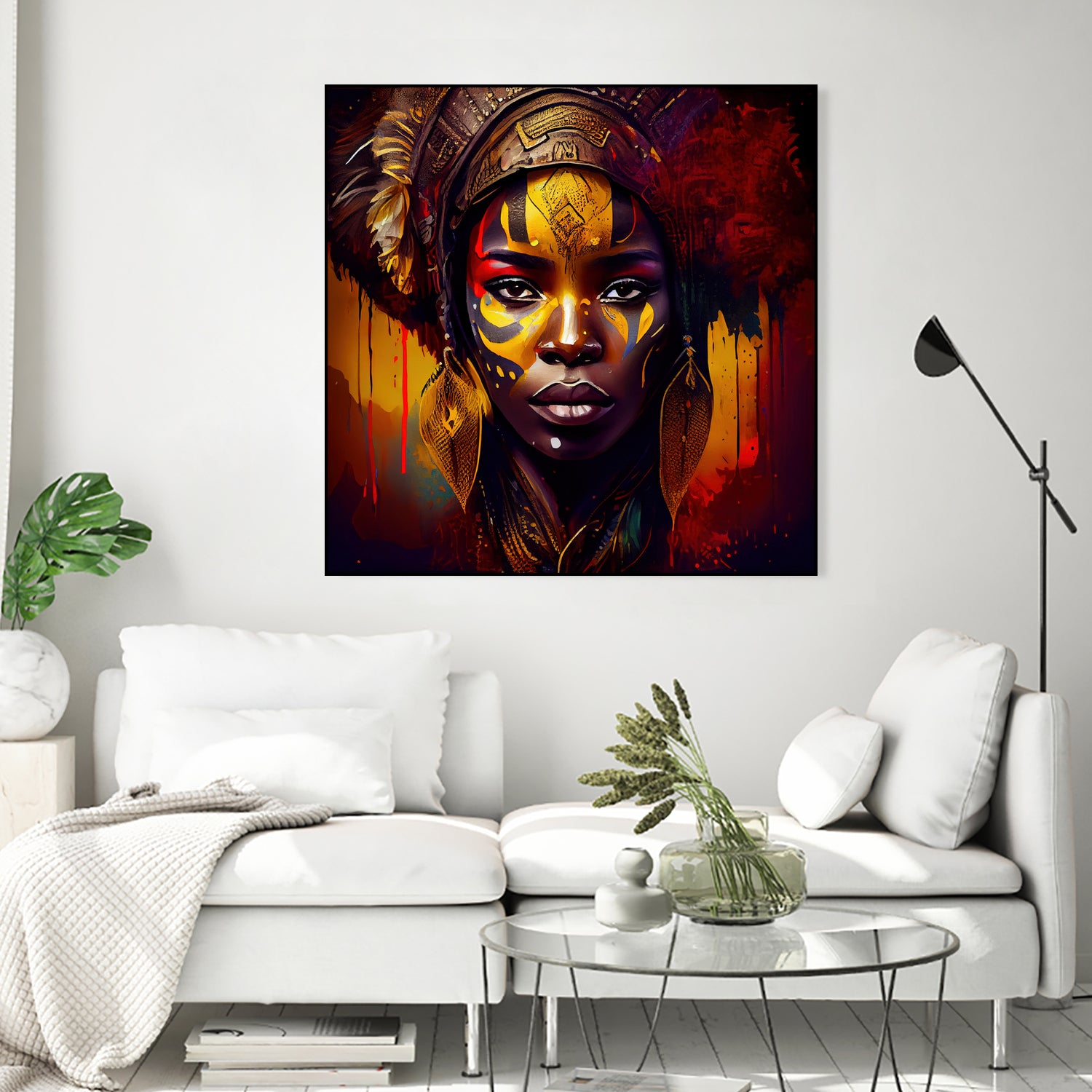 Powerful African Warrior Woman #1 by Isabel Cerdá Muñoz on GIANT ART - brown digital painting