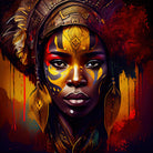 Powerful African Warrior Woman #1 by Isabel Cerdá Muñoz on GIANT ART - brown digital painting