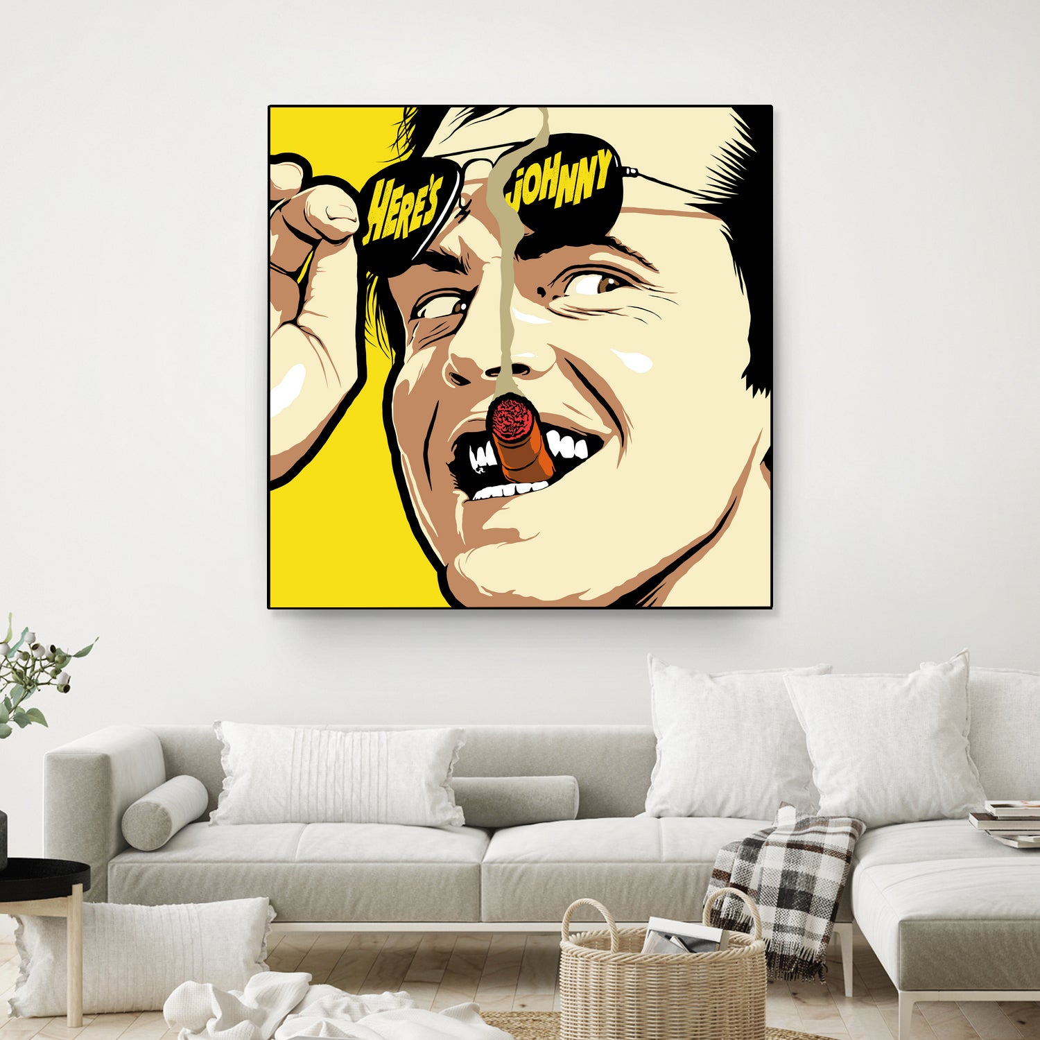 Shiny Sunglasses by Bily Mariano da Luz on GIANT ART - yellow digital painting