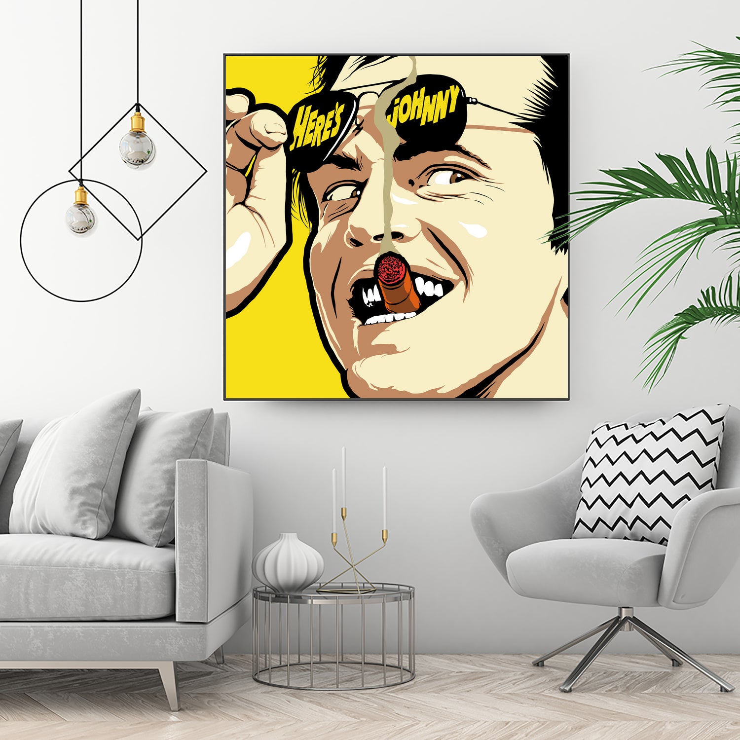 Shiny Sunglasses by Bily Mariano da Luz on GIANT ART - yellow digital painting