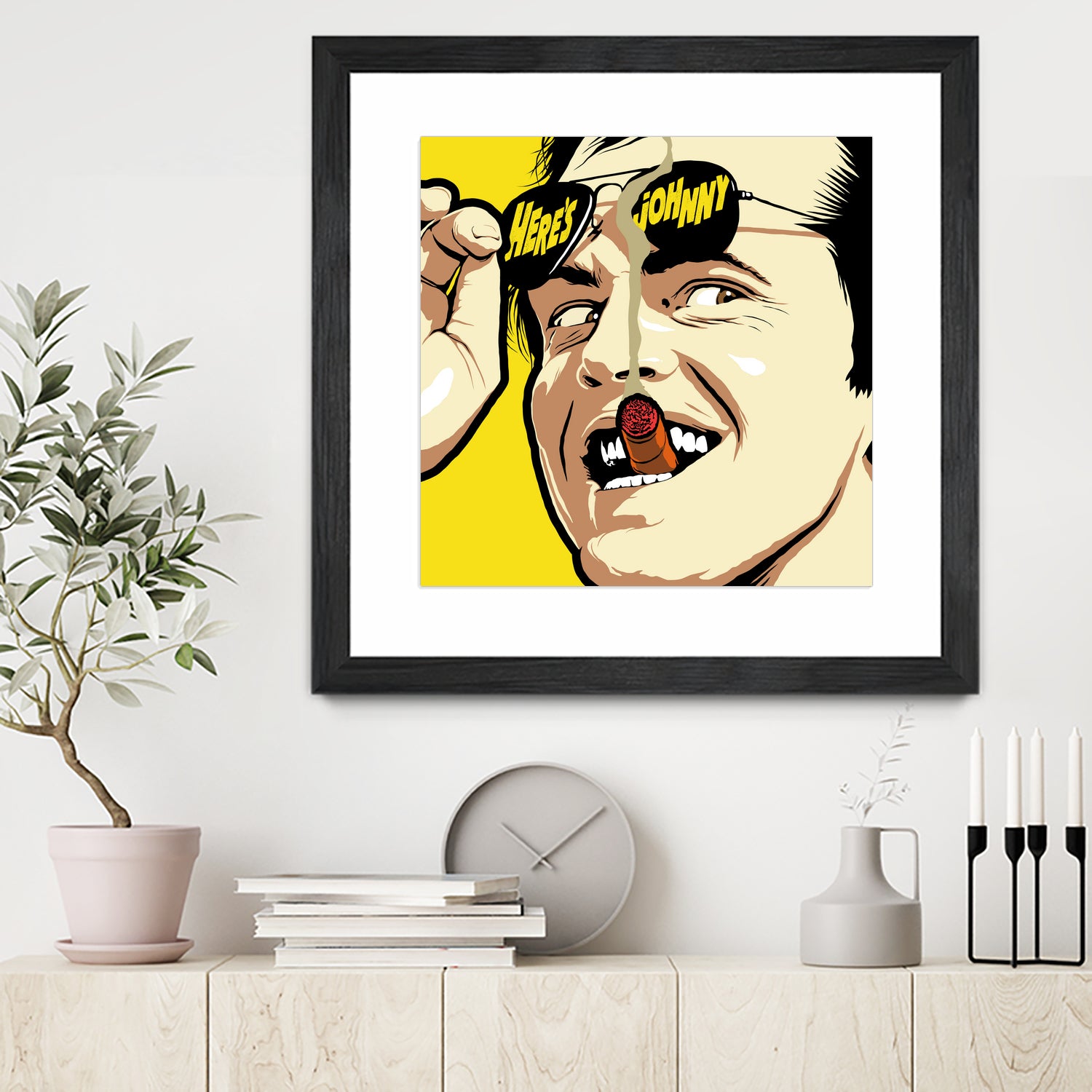 Shiny Sunglasses by Bily Mariano da Luz on GIANT ART - yellow digital painting