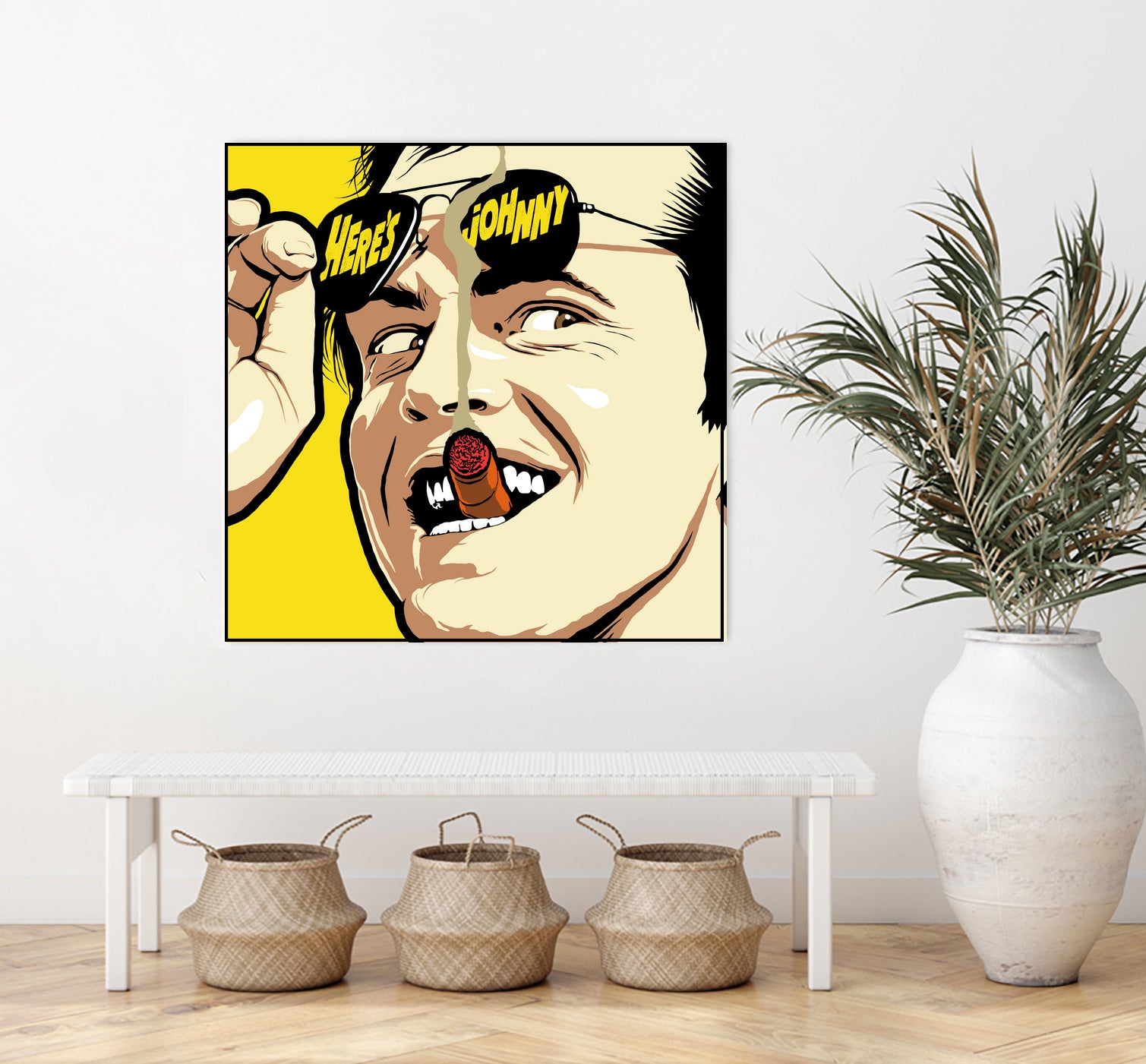 Shiny Sunglasses by Bily Mariano da Luz on GIANT ART - yellow digital painting