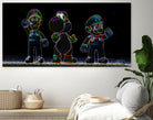 Luigi-Yoschi-Mario by Marcelo Moya on GIANT ART - black digital painting