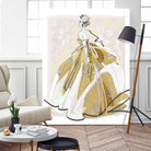 The Golden Gown by Jennifer Griffey on GIANT ART - yellow digital painting