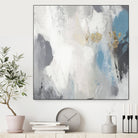 Gray Days II by Pi Studio on GIANT ART - blue mixed media