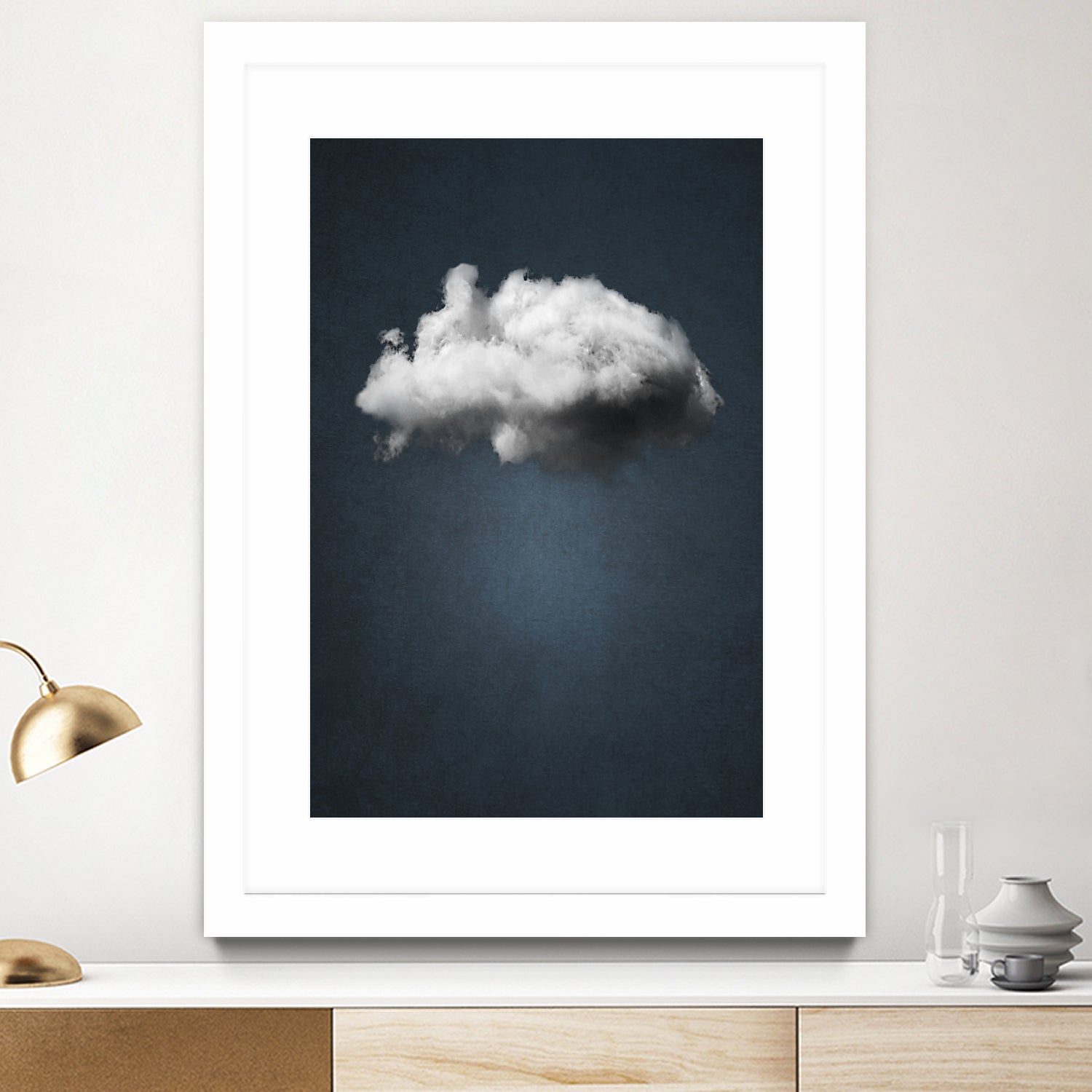 WAITING MAGRITTE by Paolo Bordegoni on GIANT ART - blue digital painting