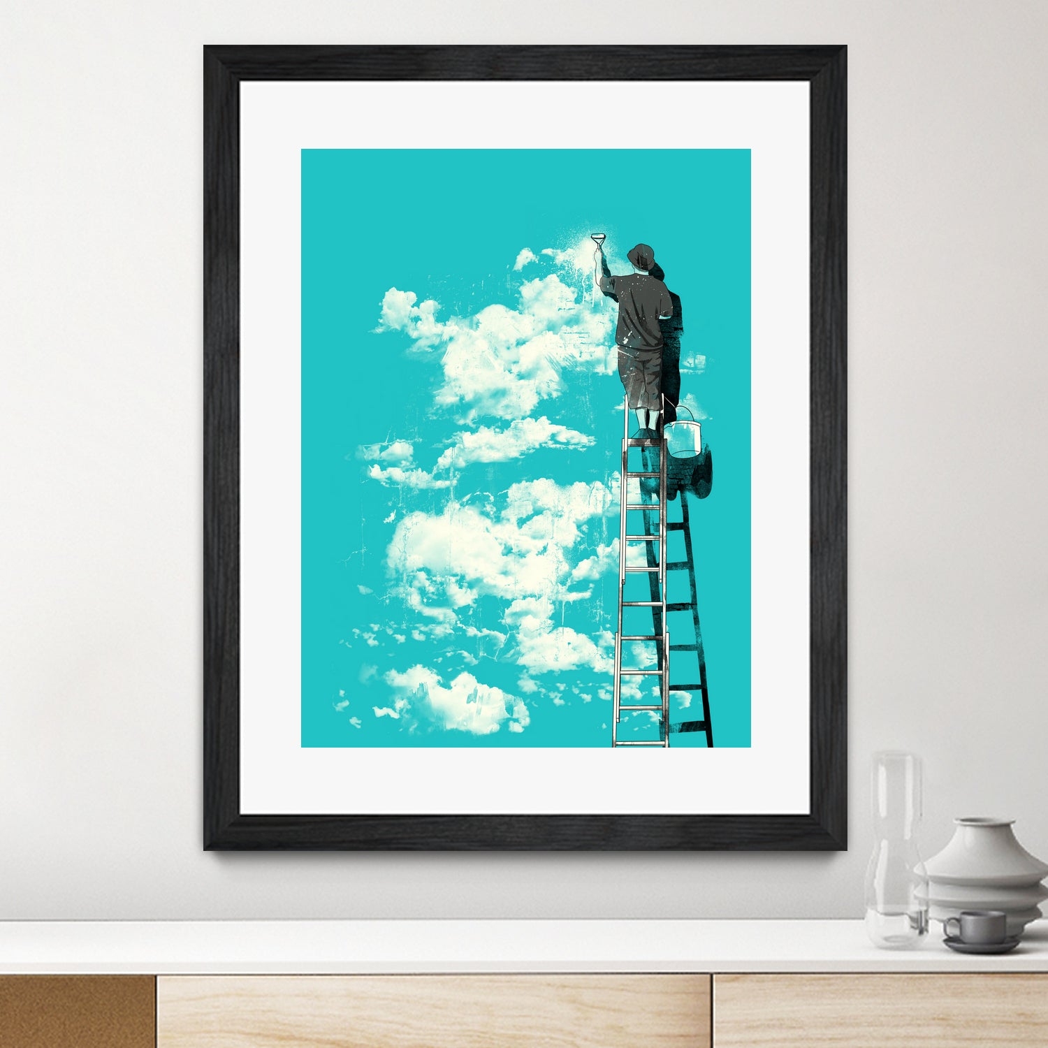 Optimist by matheus lopes on GIANT ART - blue digital drawing