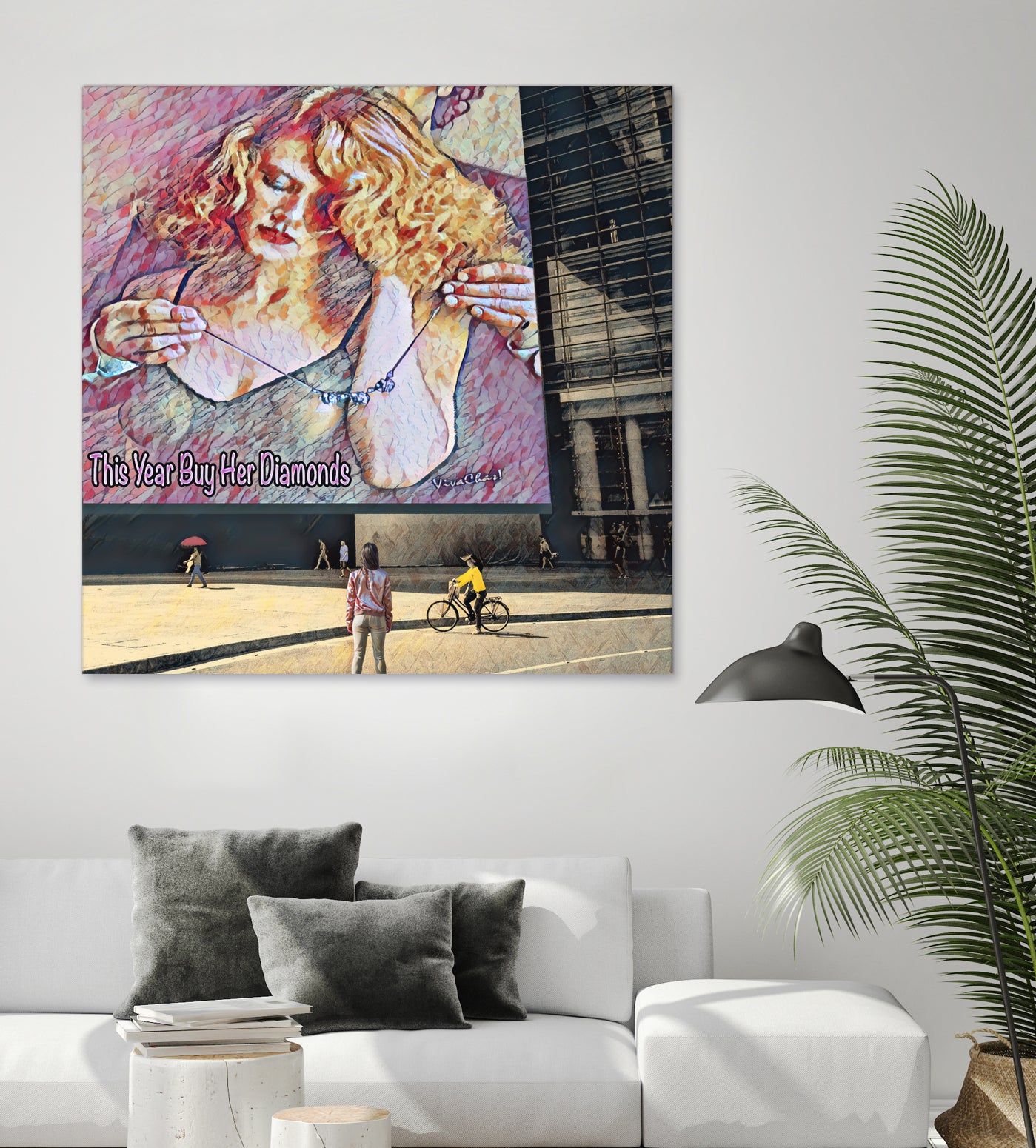 This Year Buy Her Diamonds by charles sinklier on GIANT ART - fuchsia digital painting