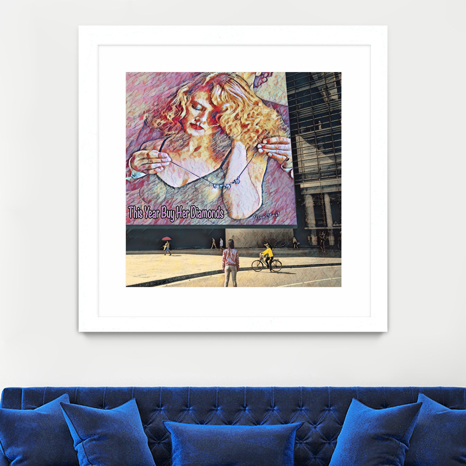 This Year Buy Her Diamonds by charles sinklier on GIANT ART - fuchsia digital painting