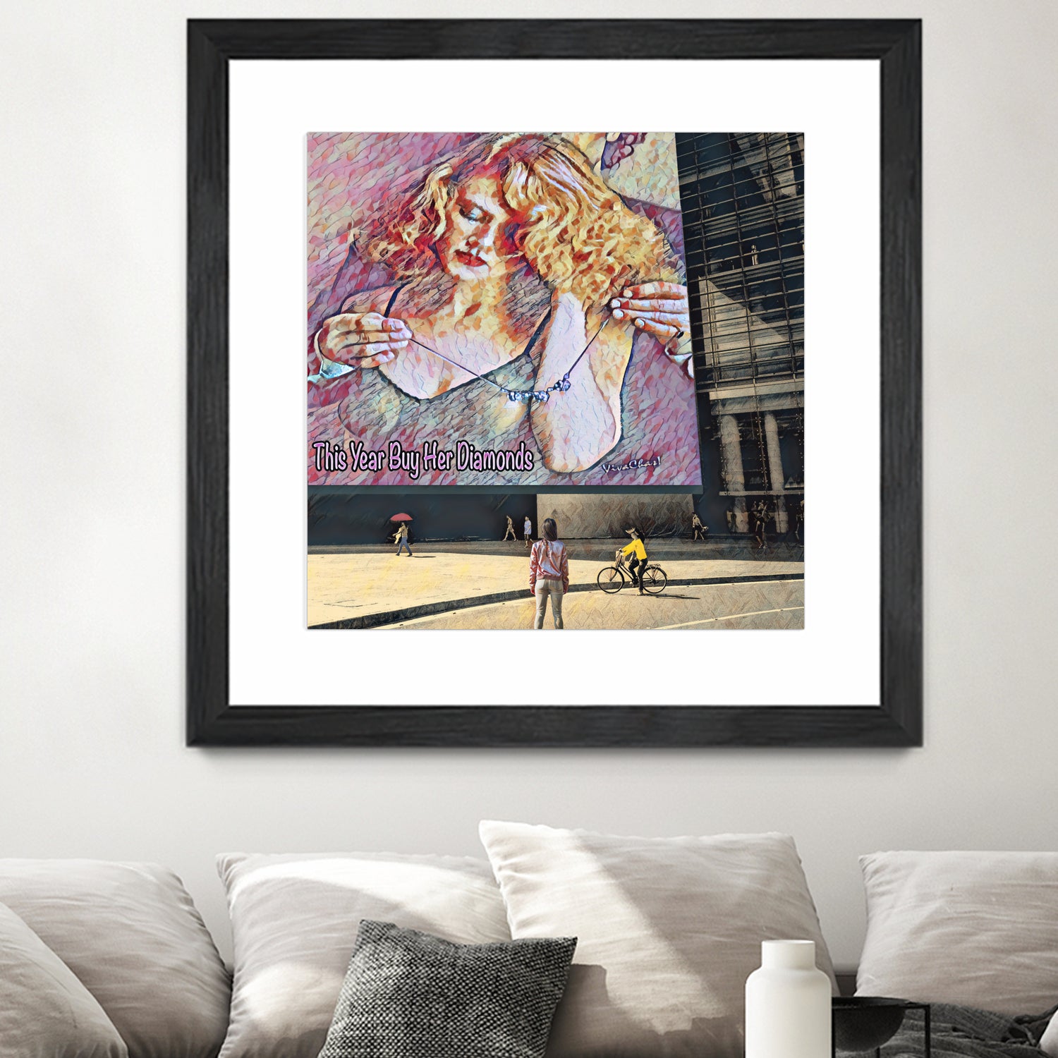 This Year Buy Her Diamonds by charles sinklier on GIANT ART - fuchsia digital painting