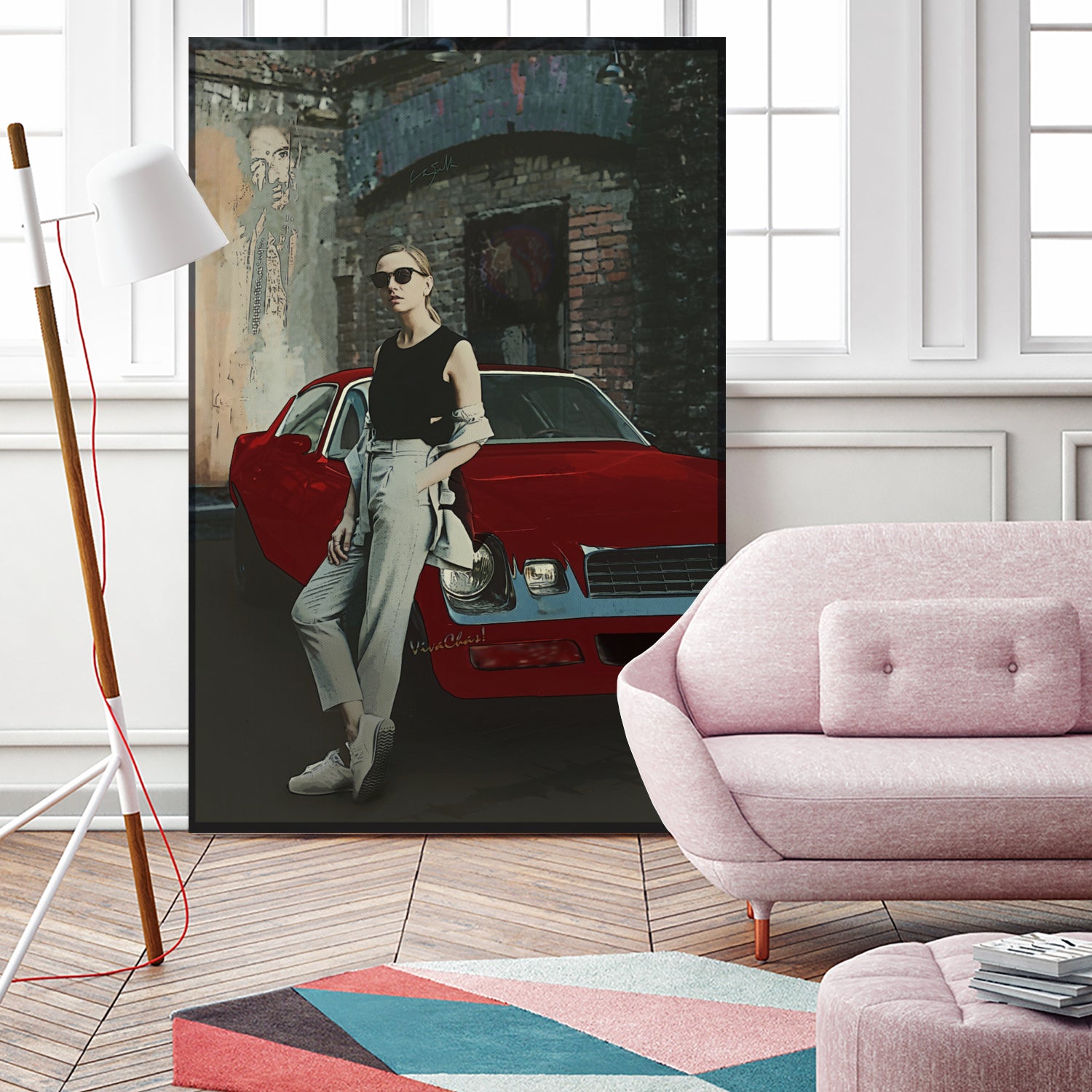 The Girl and Her Old Man's Ride by charles sinklier on GIANT ART - gray digital painting