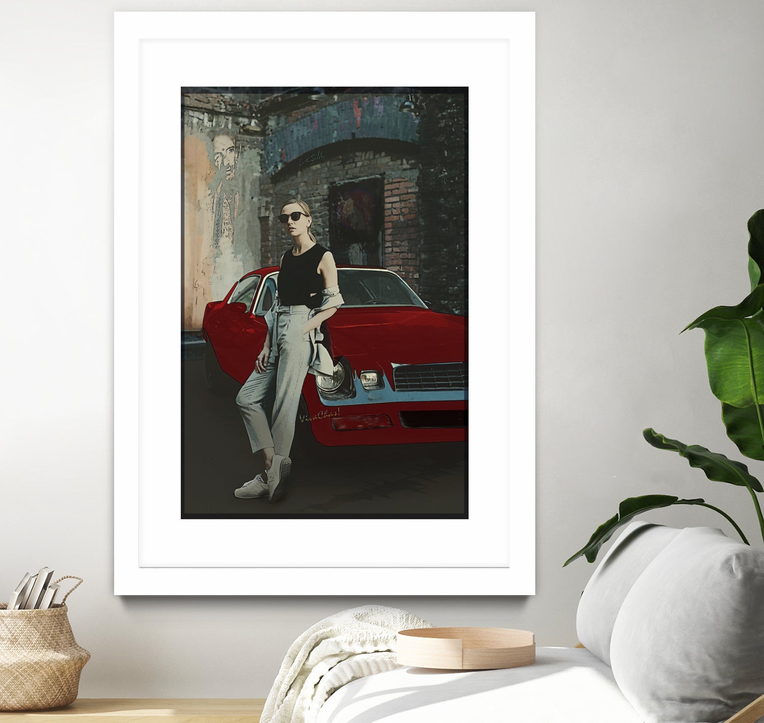 The Girl and Her Old Man's Ride by charles sinklier on GIANT ART - gray digital painting