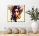 Watercolor Hindu Woman #1 by Isabel Cerdá Muñoz on GIANT ART - brown digital painting