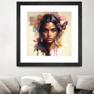 Watercolor Hindu Woman #1 by Isabel Cerdá Muñoz on GIANT ART - brown digital painting