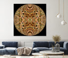 Red Grasses 3 Mandala by Digital Crafts on GIANT ART - brown photo illustration