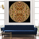 Red Grasses 3 Mandala by Digital Crafts on GIANT ART - brown photo illustration