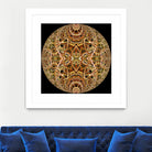 Red Grasses 3 Mandala by Digital Crafts on GIANT ART - brown photo illustration