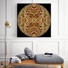 Red Grasses 3 Mandala by Digital Crafts on GIANT ART - brown photo illustration