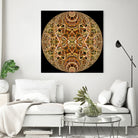 Red Grasses 3 Mandala by Digital Crafts on GIANT ART - brown photo illustration