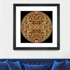 Red Grasses 3 Mandala by Digital Crafts on GIANT ART - brown photo illustration