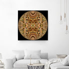 Red Grasses 3 Mandala by Digital Crafts on GIANT ART - brown photo illustration