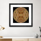 Red Grasses 3 Mandala by Digital Crafts on GIANT ART - brown photo illustration